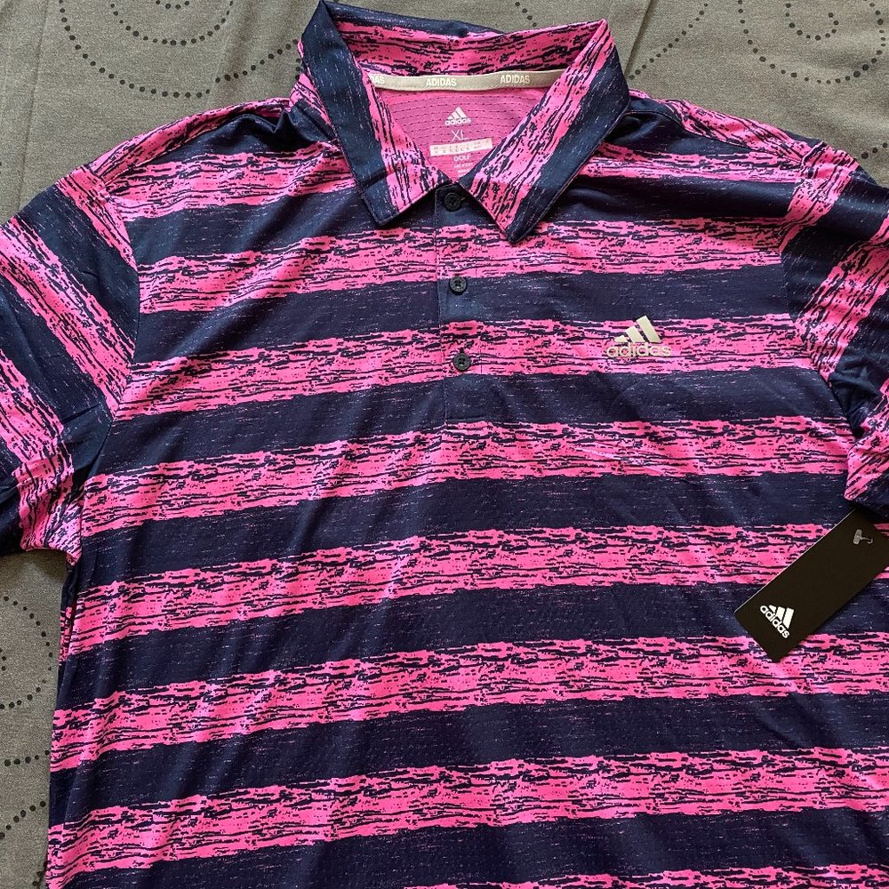 ADIDAS GOLF POLO SHIRT SIZE XL OR 2XL MEN NWT $60.00